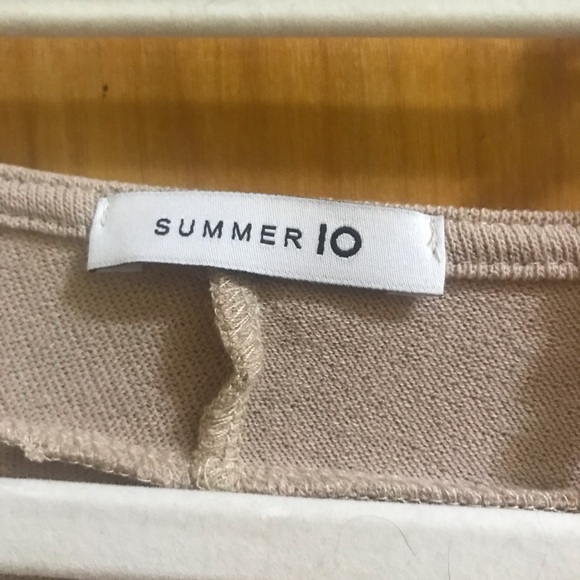 Summer 10 Tan Top Large NEW - Picture 3 of 6
